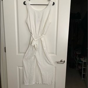 White Pants Romper